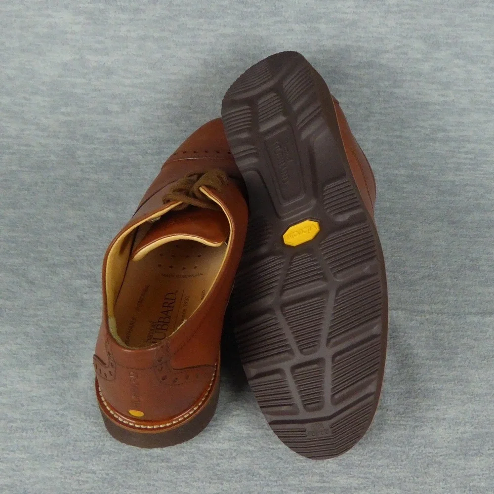 Samuel Hubbard Market Cap Shoes Mens 7 M Whiskey Brown Leather Oxford Shoes